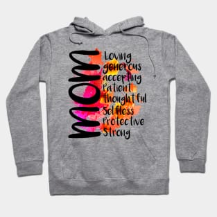 Trendy Mother's Day Best Mom Colorful Graphic Tops Hoodie